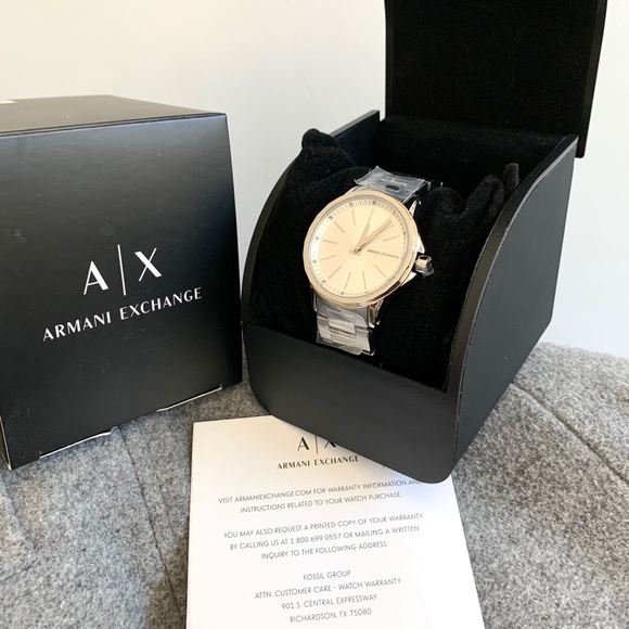 NWT Armani Exchange silver tone watch - Picture 3 of 7